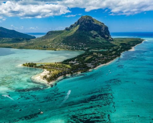 Vue sur l'Île Maurice — site de production Assistance Virtuelle, secrétariat externalisé francophone